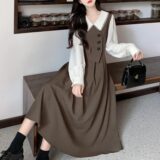 Dark-Academia-Vintage-Peter-Pan-Collor-Sweet-Kawaii-Dresses-for-Women (1)