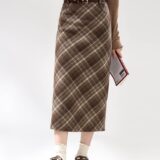 Dark-Academiao-High-Waist-Woolenl-Plaid-Midi-Skirt (1)